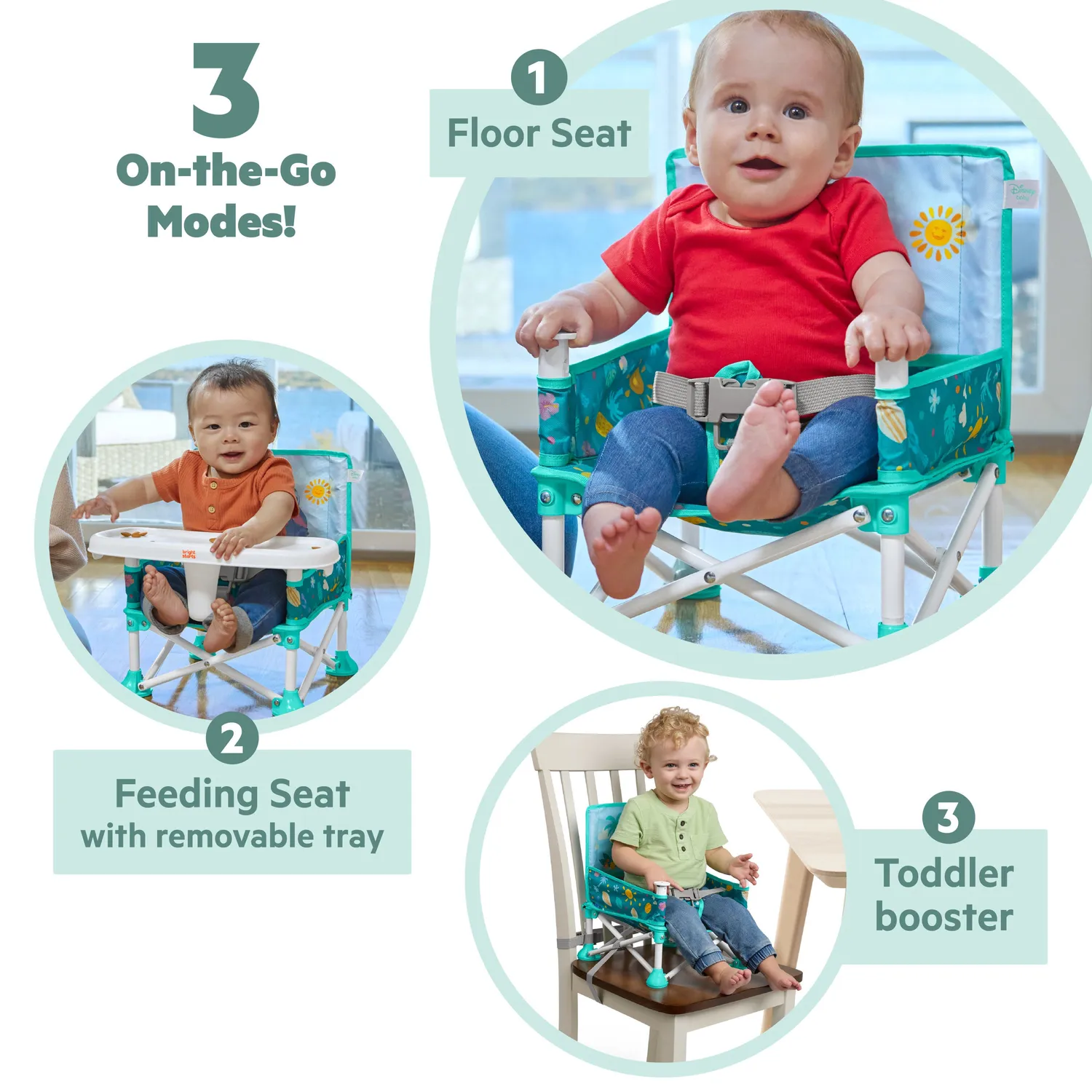 Bright Starts Disney Stitch Pop N Sit Boostersitz Blau