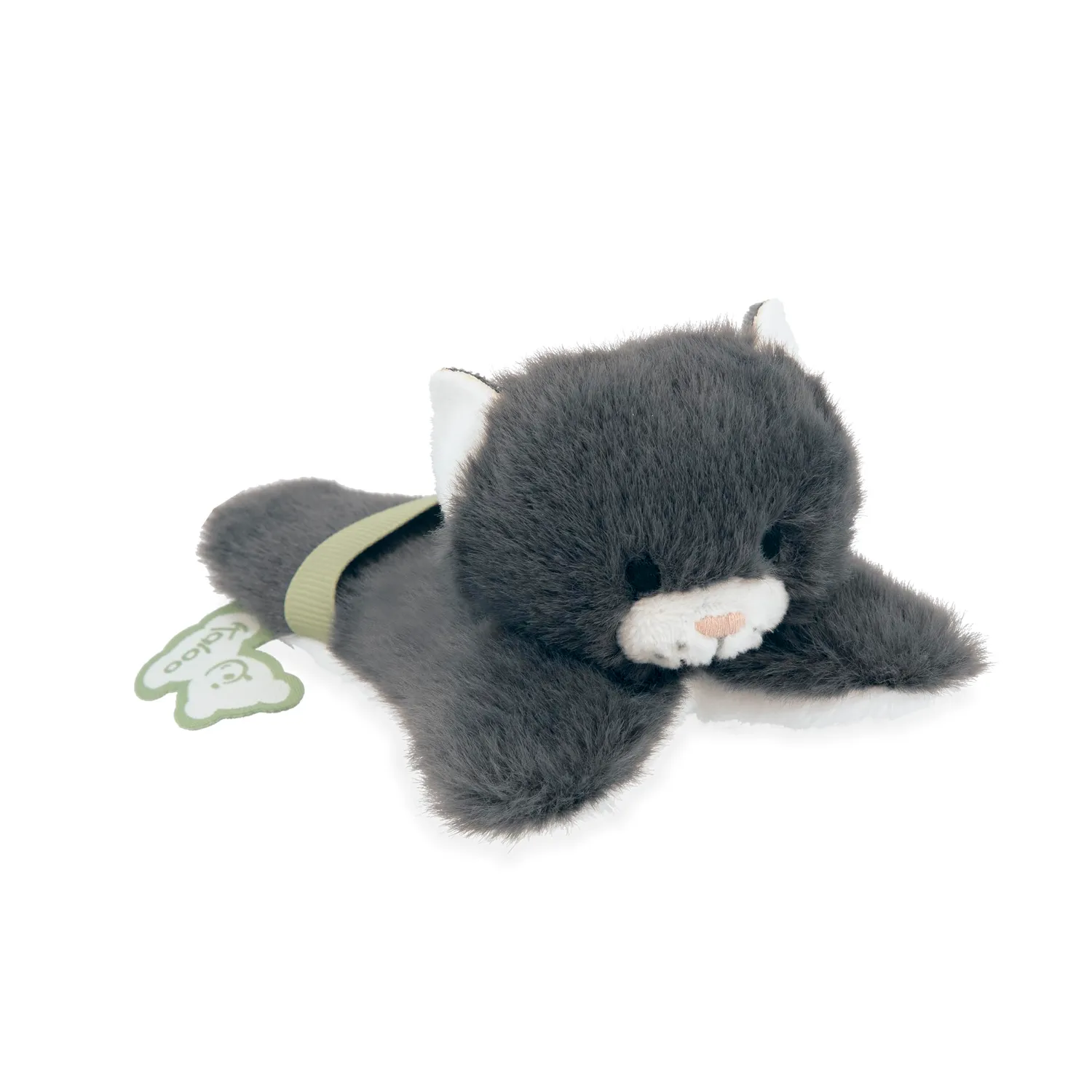 Kaloo Chamallow Stoffbuch Katze bunt mit Minikuscheltier