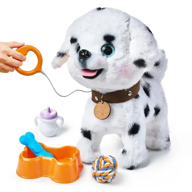 TUMAMA TM380 Plüschhund läuft bellt mit Leine
