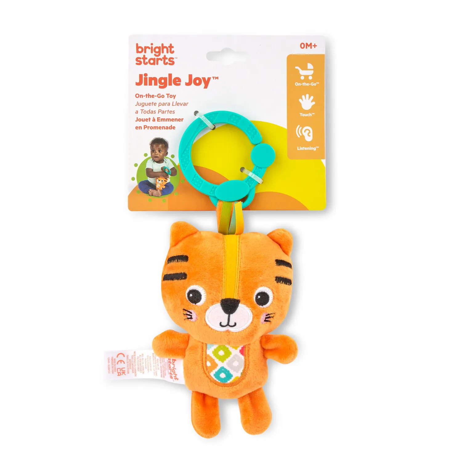 Bright Starts Jingle Joy Rassel Tiger Neugeborene