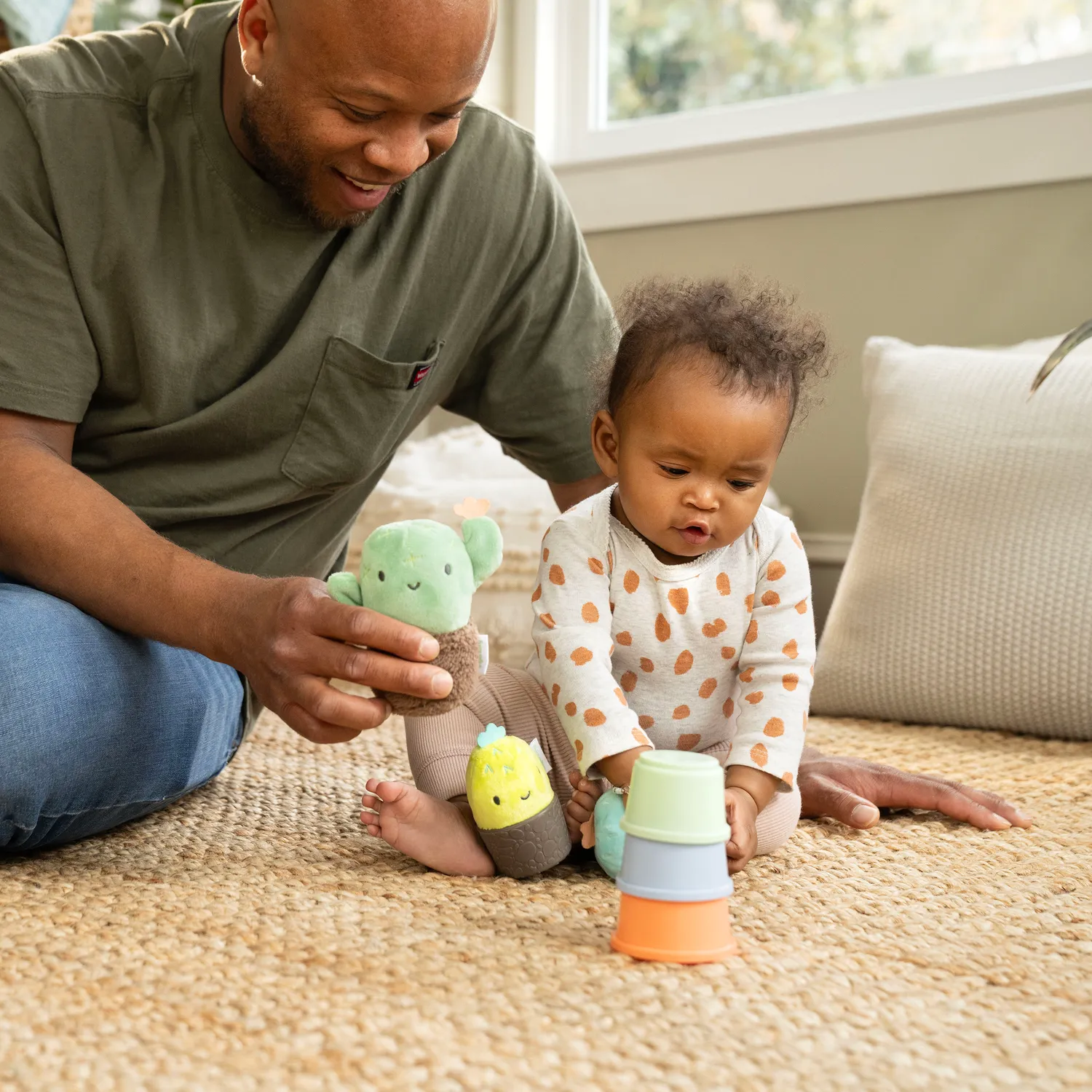 Ingenuity Calm Springs Nesting Rattles Babyrasseln 3er-Set