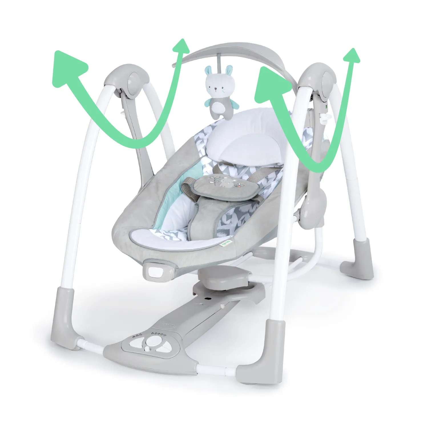 Ingenuity ConvertMe Raylan Babyschaukel 2-in-1 grau