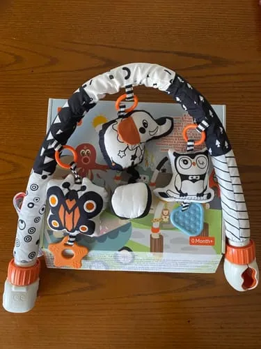 TUMAMA Spielbogen Schwarz-Weiß Anhänger 3-tlg