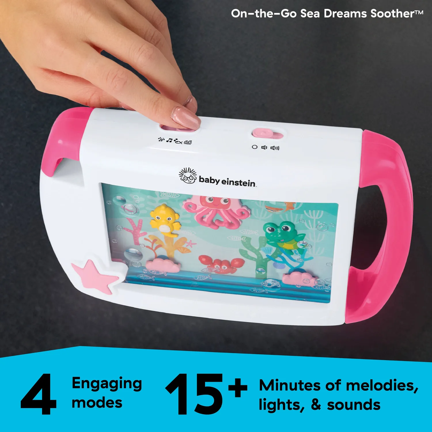 Baby Einstein Sea Dreams 2-in-1 Soother Einschlafhilfe rosa
