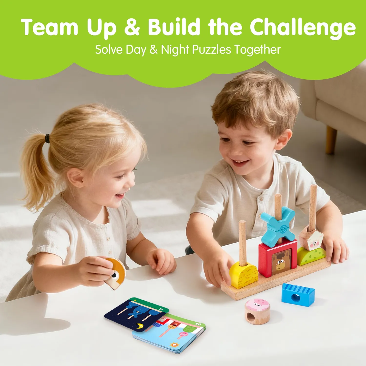 hahaland Brain Building Block Holzbausteine Montessori