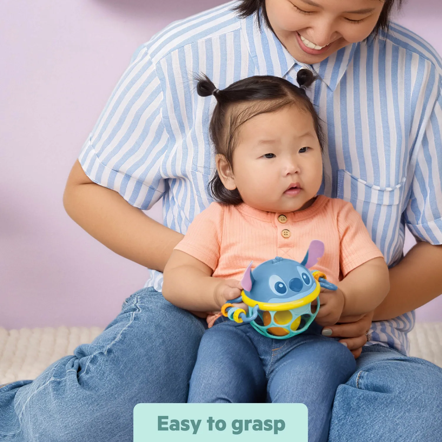 Bright Starts Disney Baby Stitch Oball Rassel Jingle