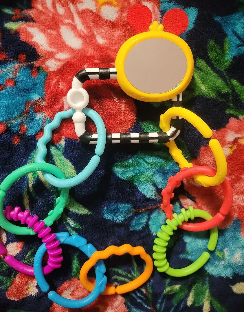 Baby Einstein Cal's Connectors Greifringe 8 Stück bunt