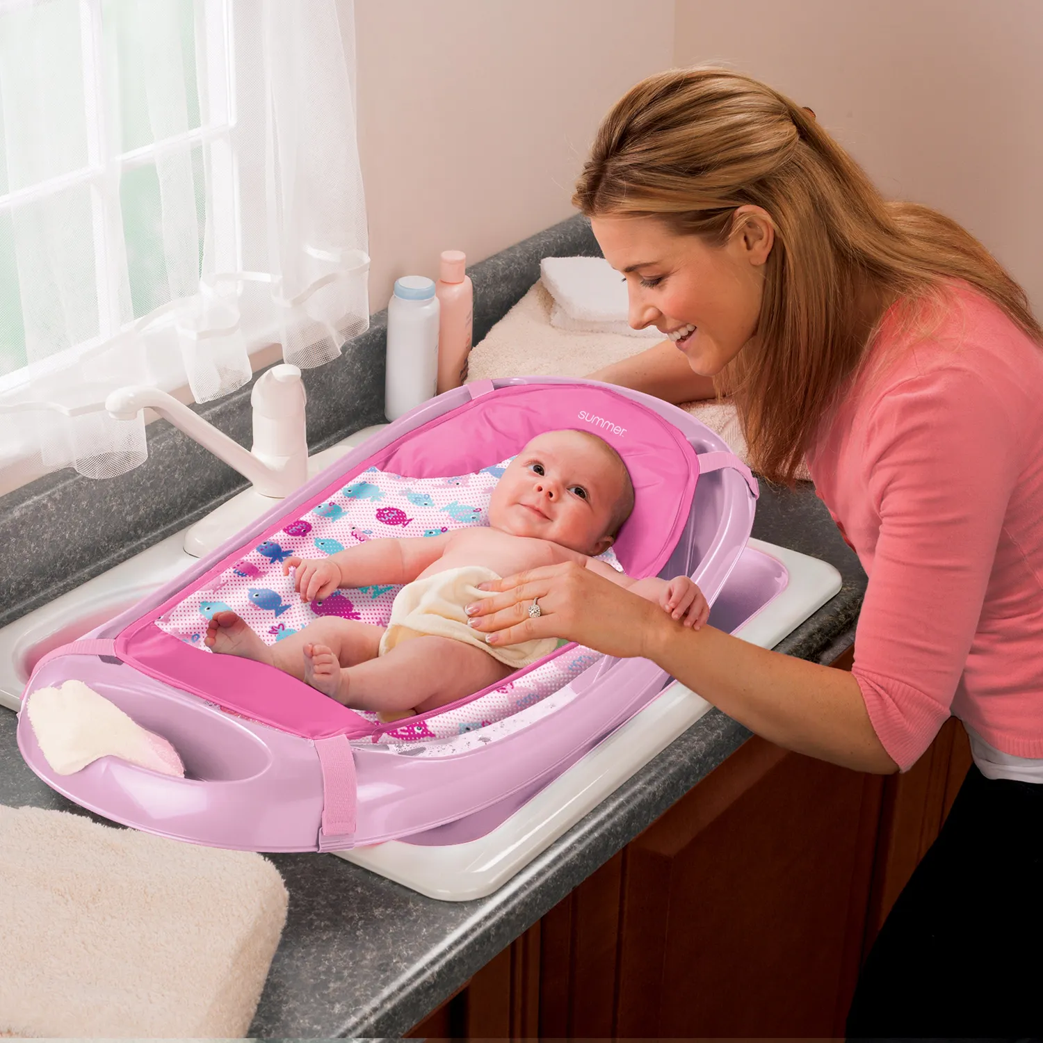 Summer Splish n Splash Babybadewanne Pink 0-24 Monate