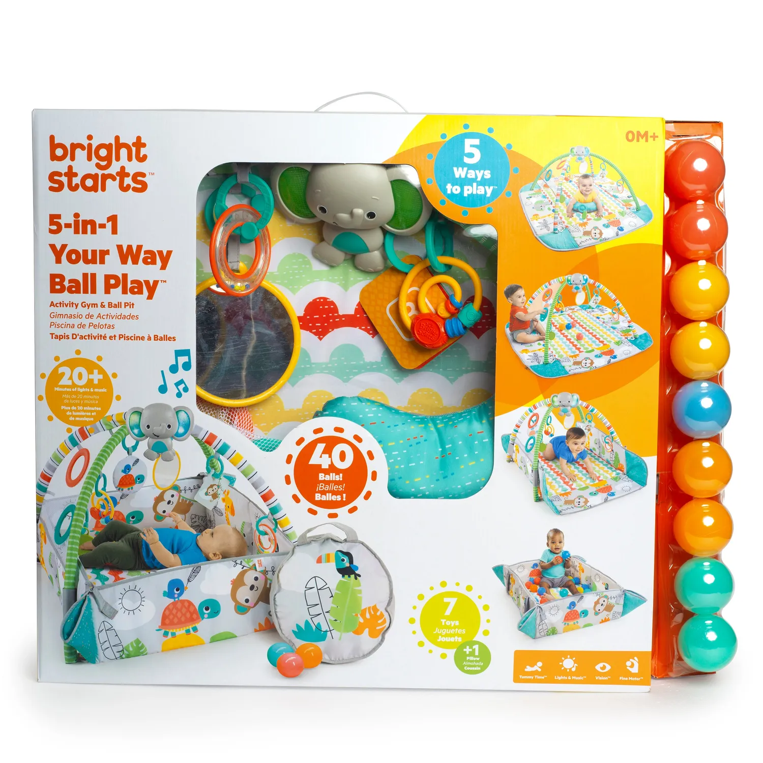Bright Starts Totally Tropical Spieldecke Bällebad 5-in-1