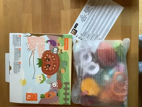 TUMAMA Hänge-Rassel Gemüse 4er-Set mit Beißring