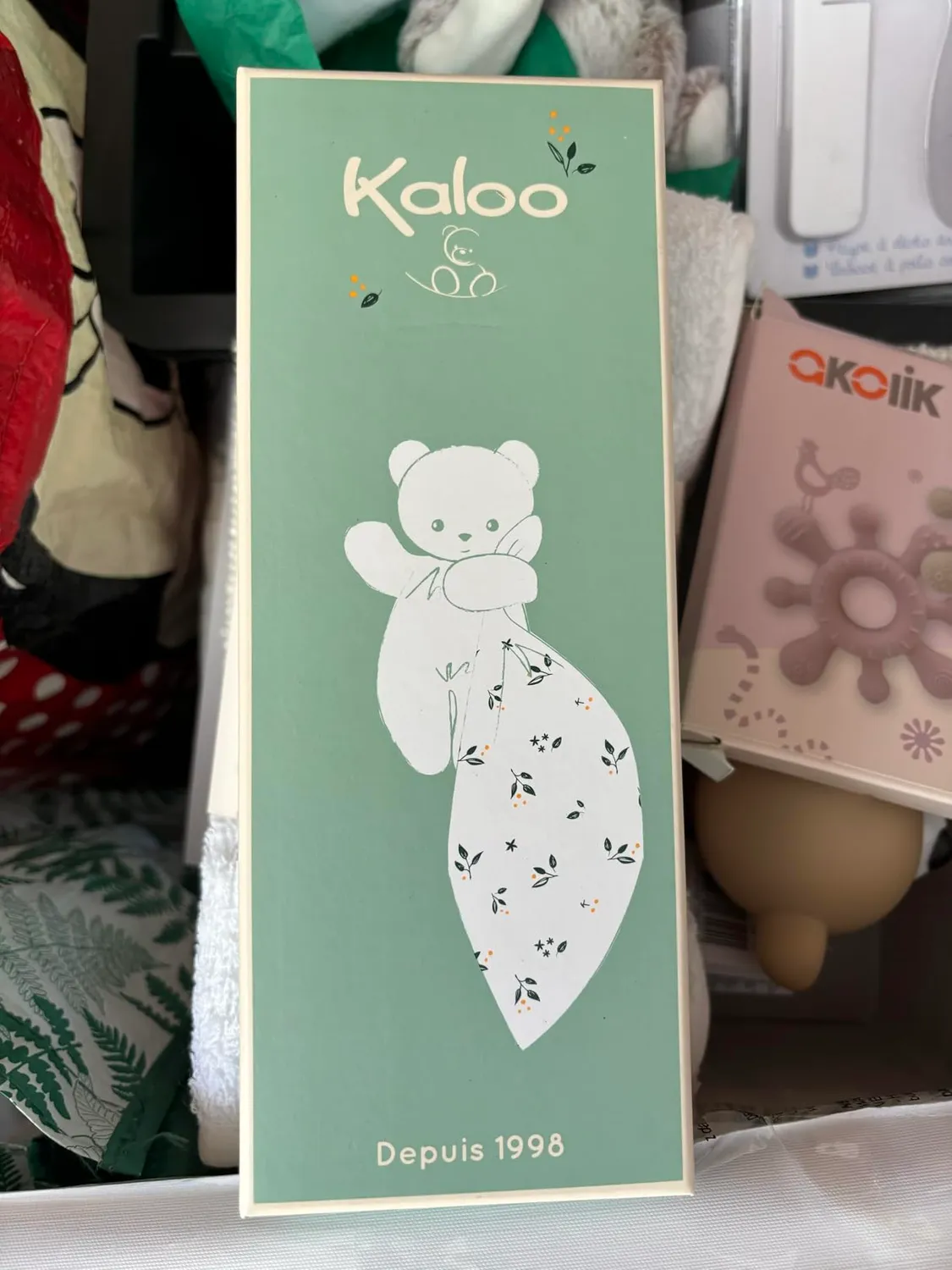 Kaloo Carré Douceur Hasen-Schmusetuch weiß 18 cm weich