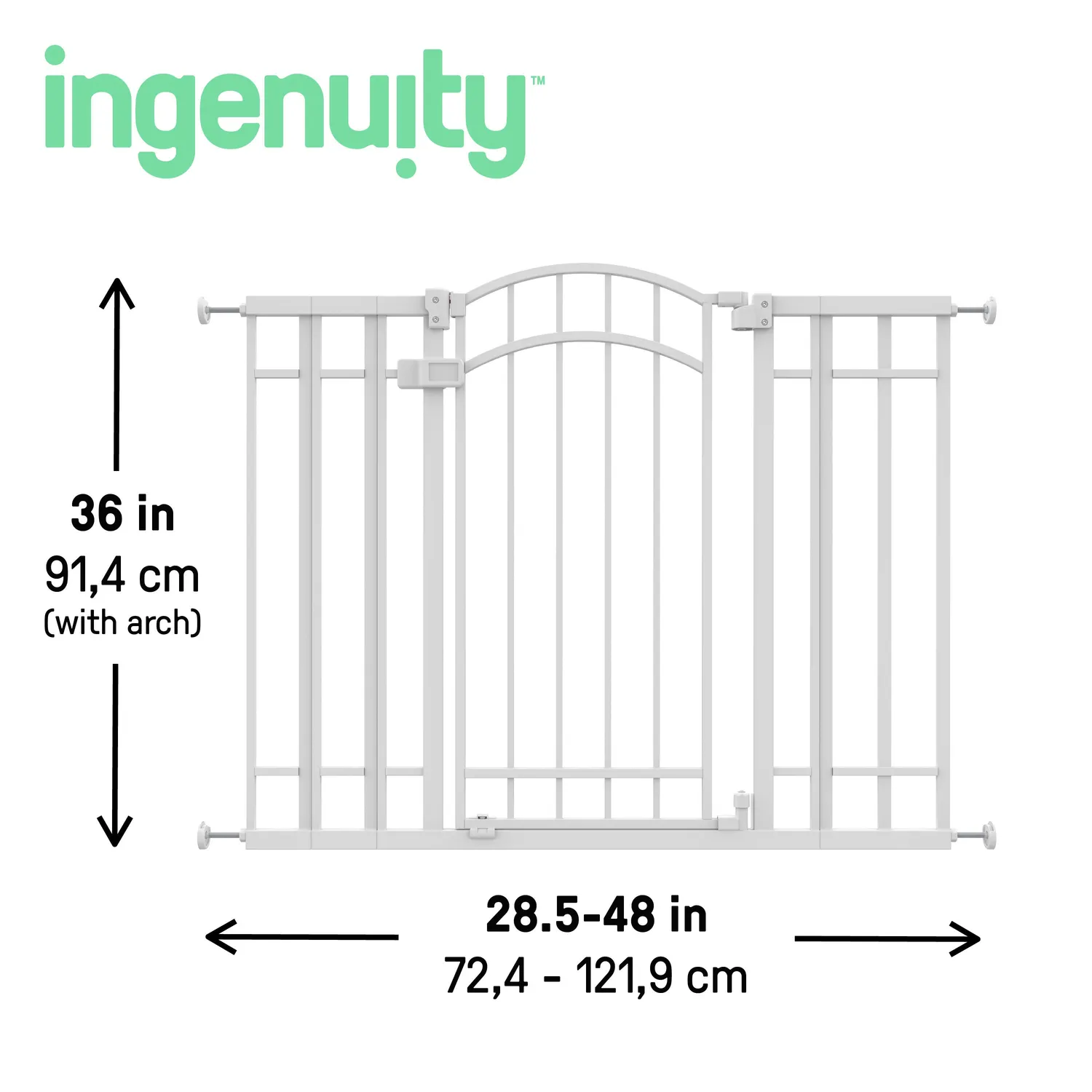 Ingenuity Doorway 48W Baby- und Hundegitter Weiß