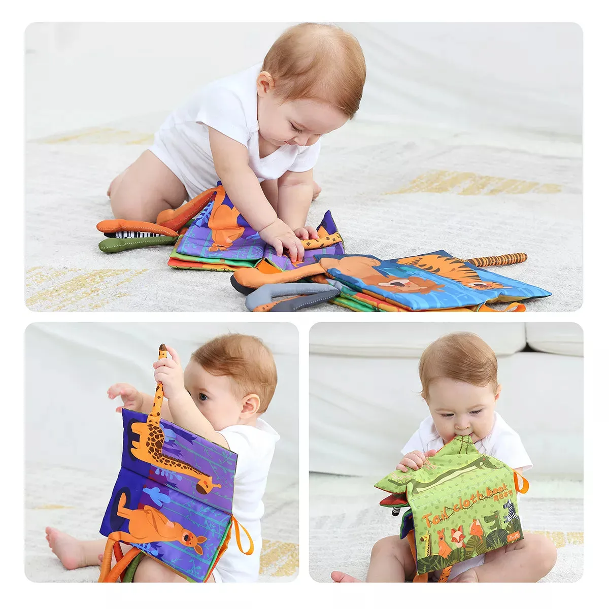 TUMAMA TM107-A Stoffbuch Baby Knisterbuch Tierschwänze