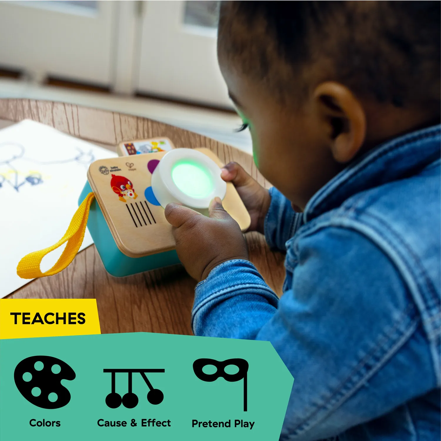 Baby Einstein Learning Lens Spielzeugkamera Holz 6+ Monate