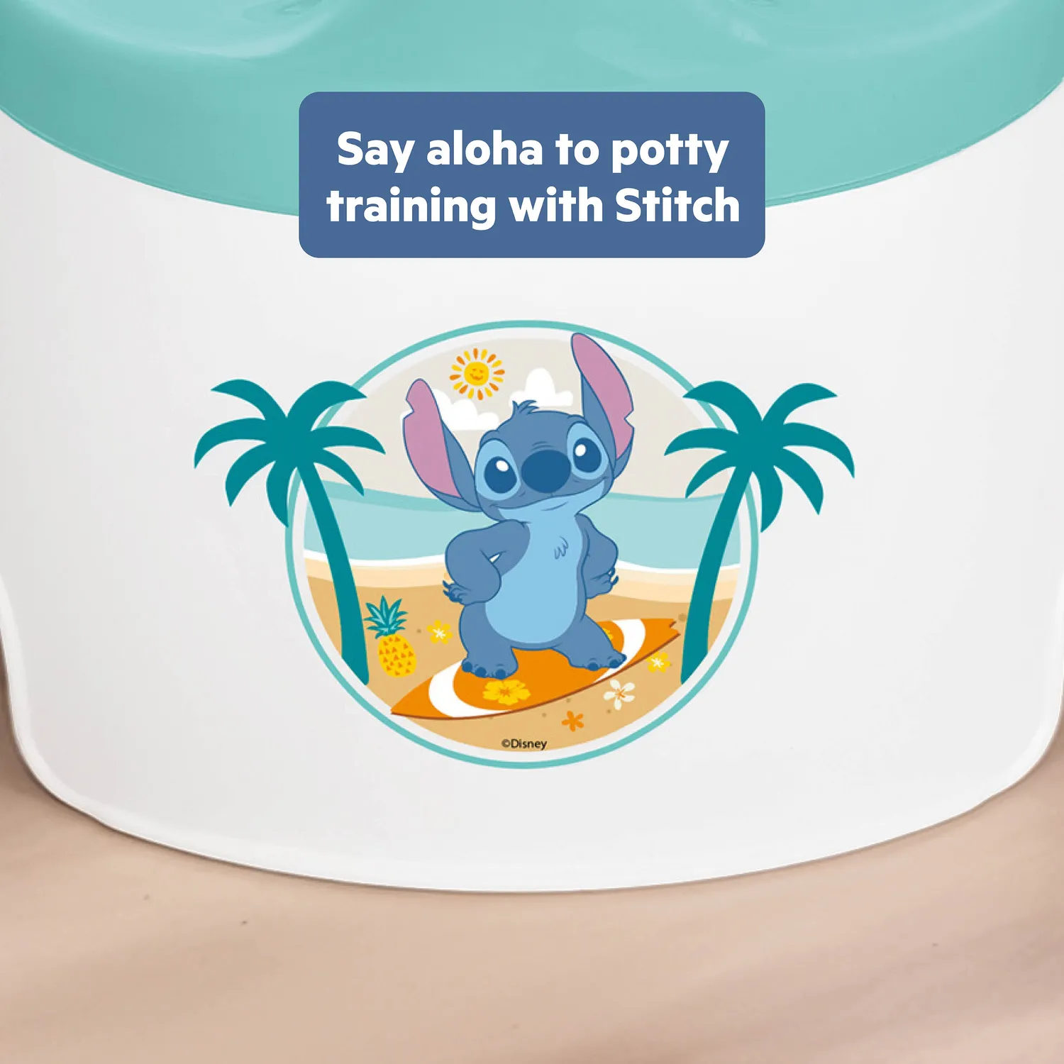 Bright Starts Disney Stitch Töpfchen bis 22 kg Spritzschutz