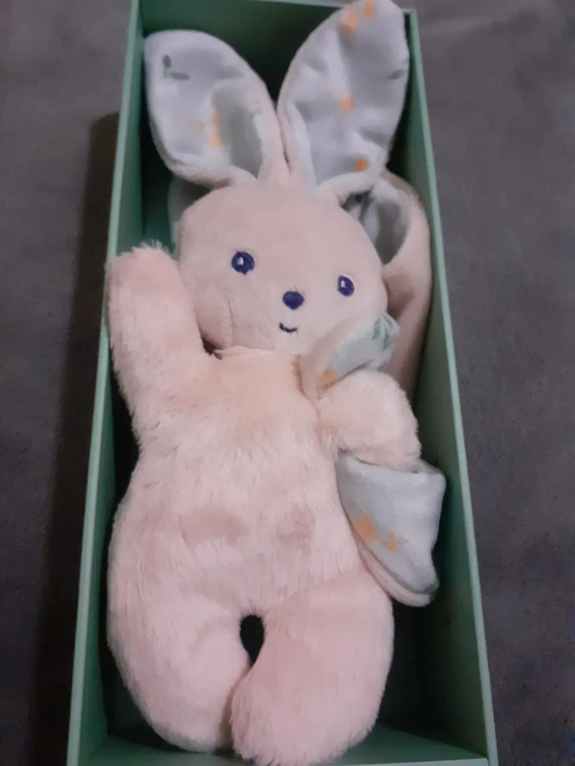 Kaloo Carré Douceur Hasen-Schmusetuch weiß 18 cm weich