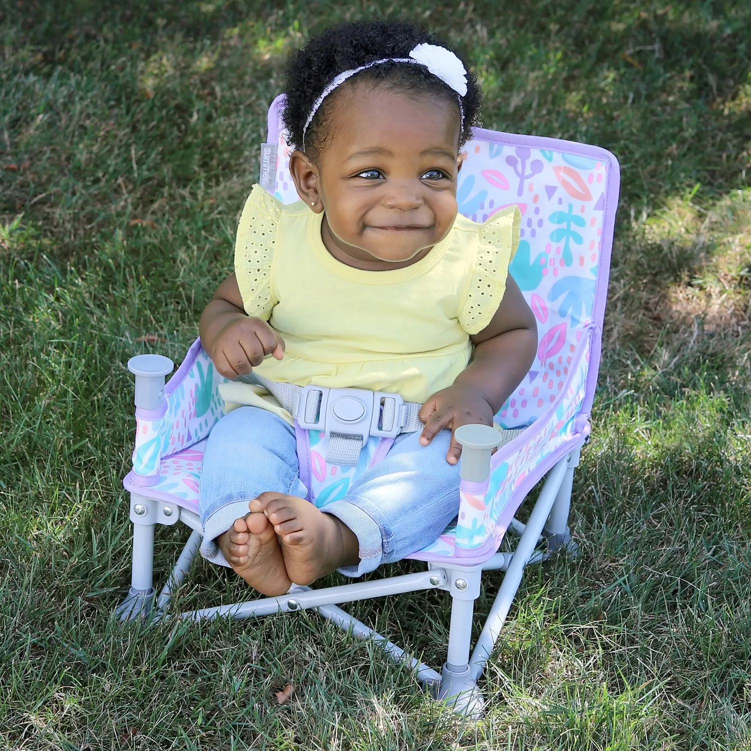 Summer Pop n Sit DLX Joyful Geo Boostersitz mit Tablett