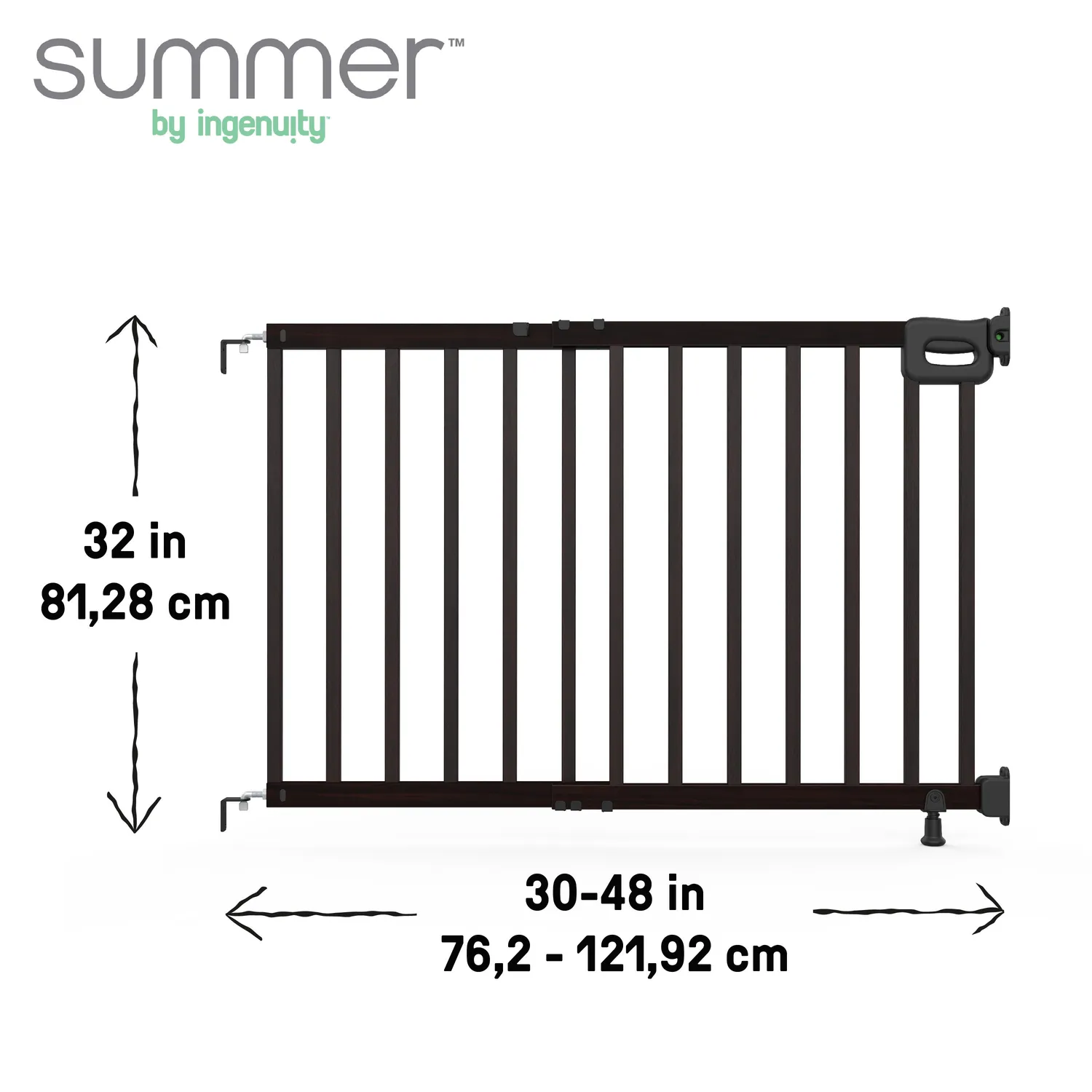 Ingenuity Stairway 48W Treppengitter Schwarz 30-48 Zoll
