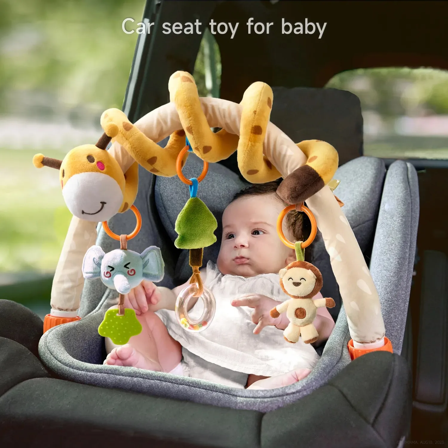 TUMAMA TM333 2-in-1 Spielbogen Spirale Giraffe