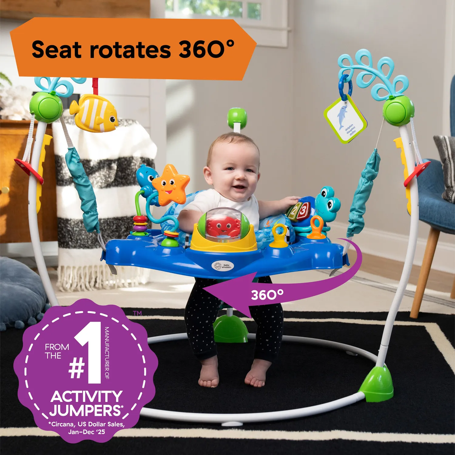 Baby Einstein Neptunes Ocean Discovery Jumper Hopser 6-12 Monate