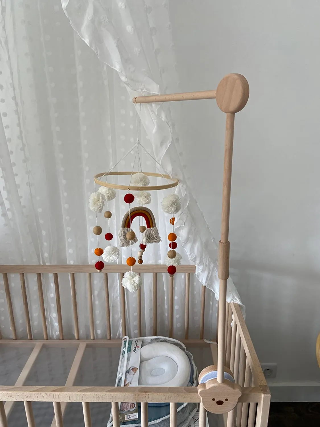 let's make Bär Mobile-Halter Holz höhenverstellbar