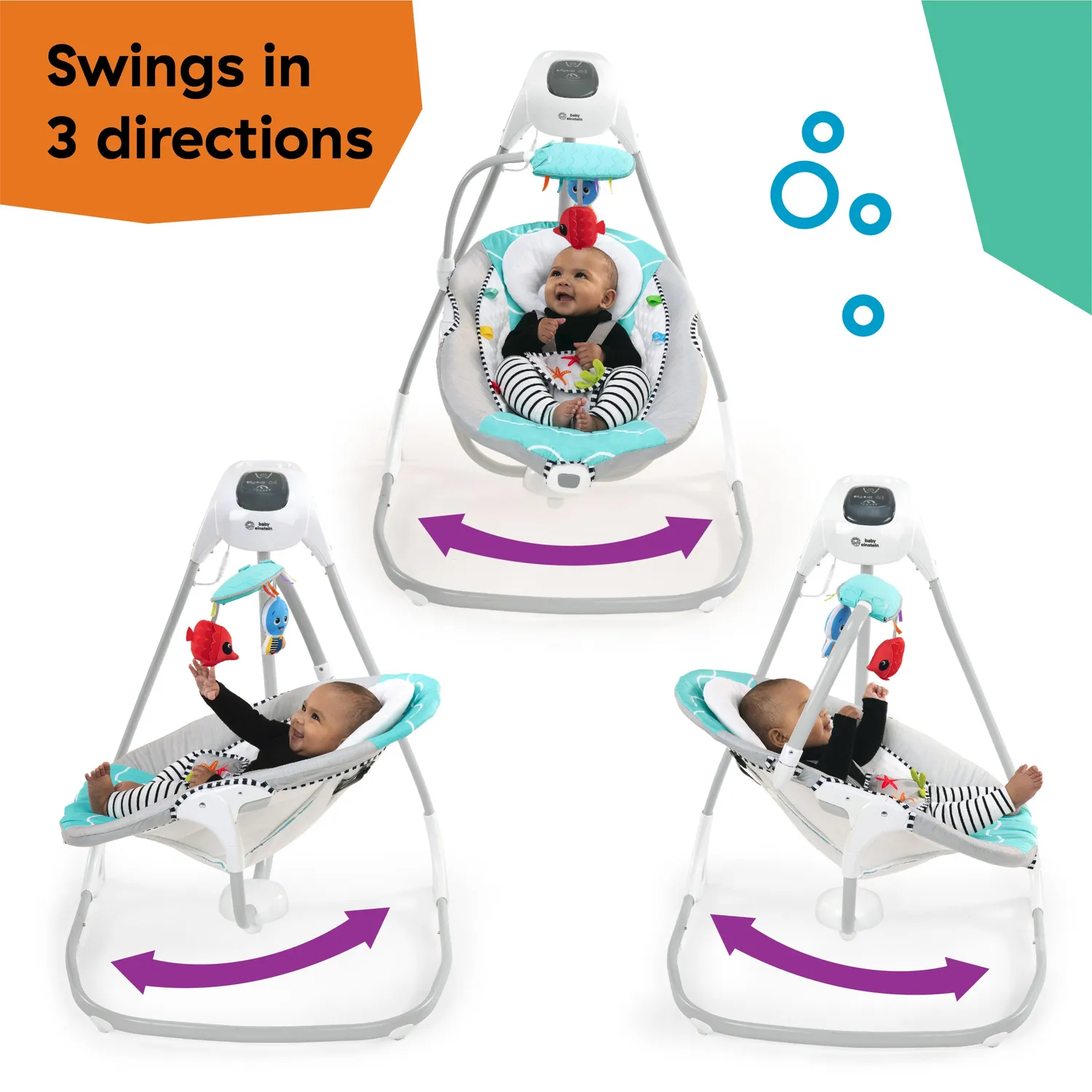 Baby Einstein Ocean Explorers Curious Comfort Babyschaukel grau