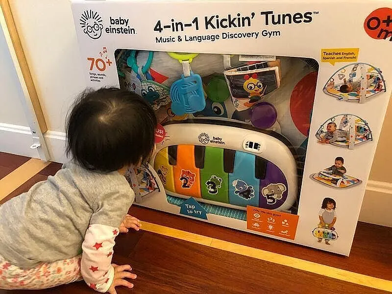 Baby Einstein 4-in-1 Kickin Tunes Spielbogen mit Piano 0-36 M.