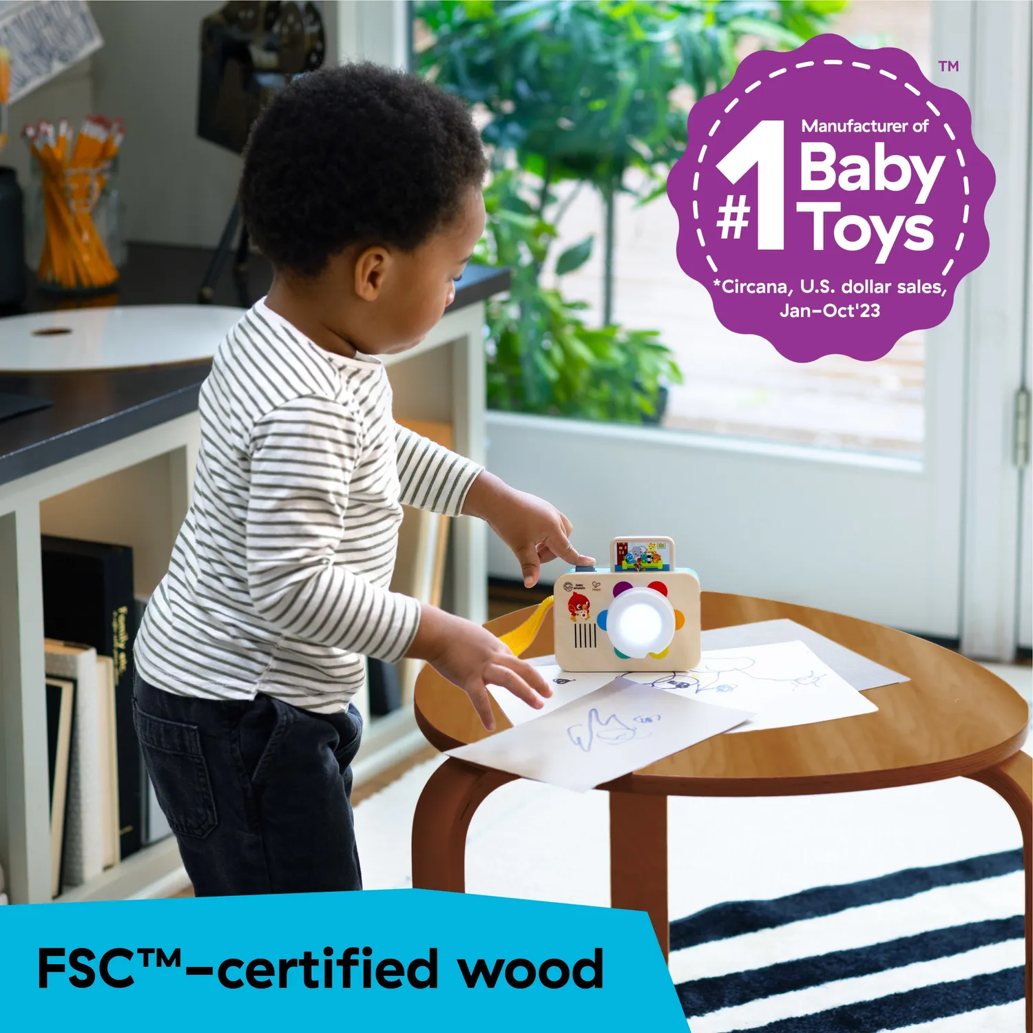 Baby Einstein Learning Lens Spielzeugkamera Holz 6+ Monate