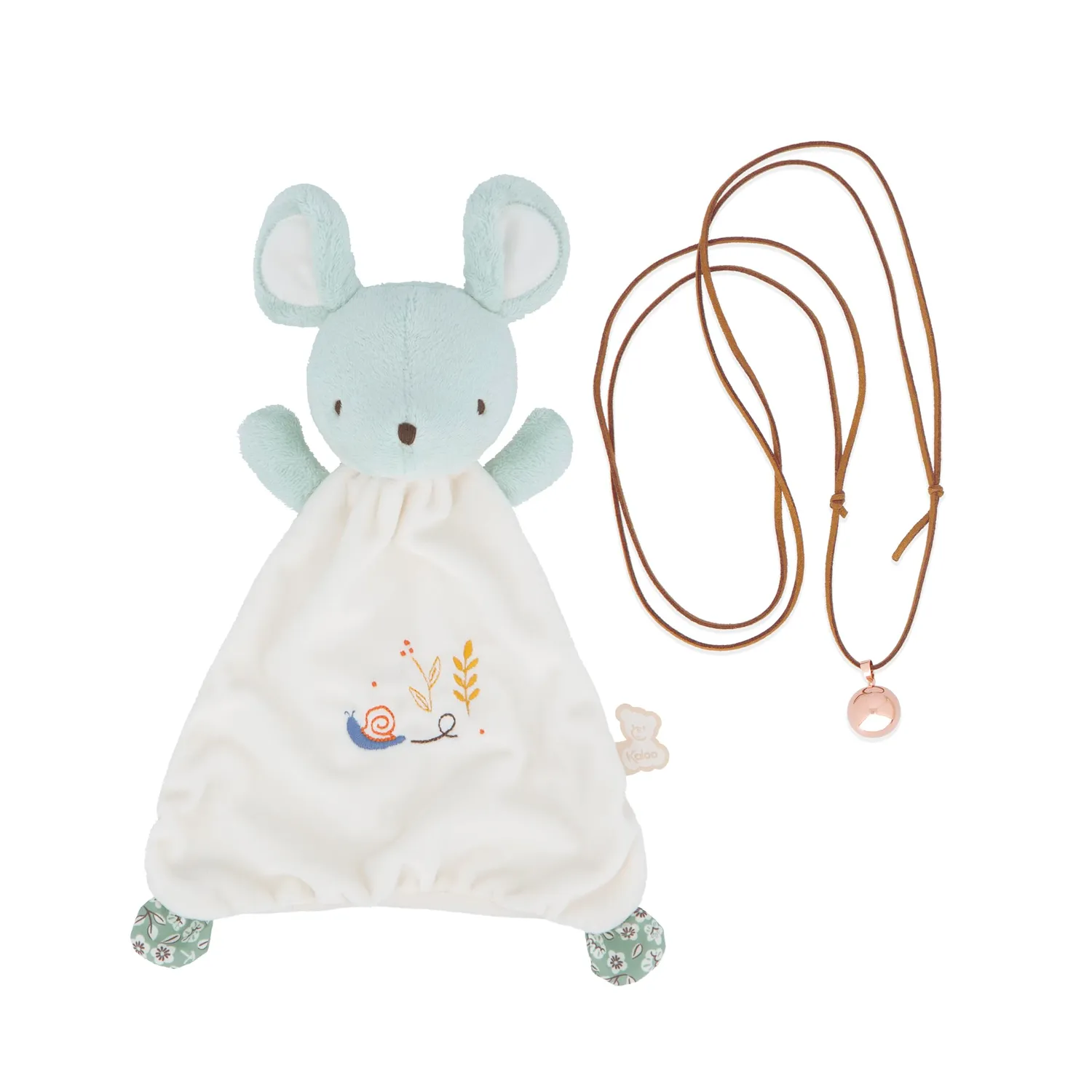 Kaloo Schmusetuch Maus + Bola Set Geschenkbox