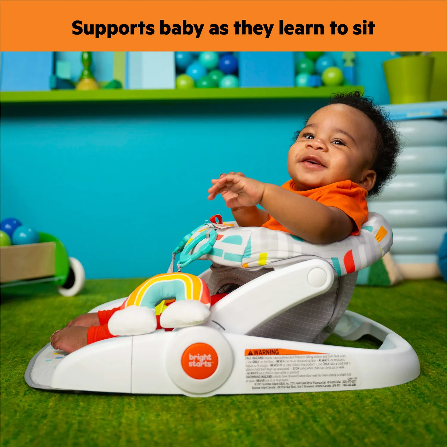 Bright Starts Learn-to-Sit Bodensitz Playful Paradise