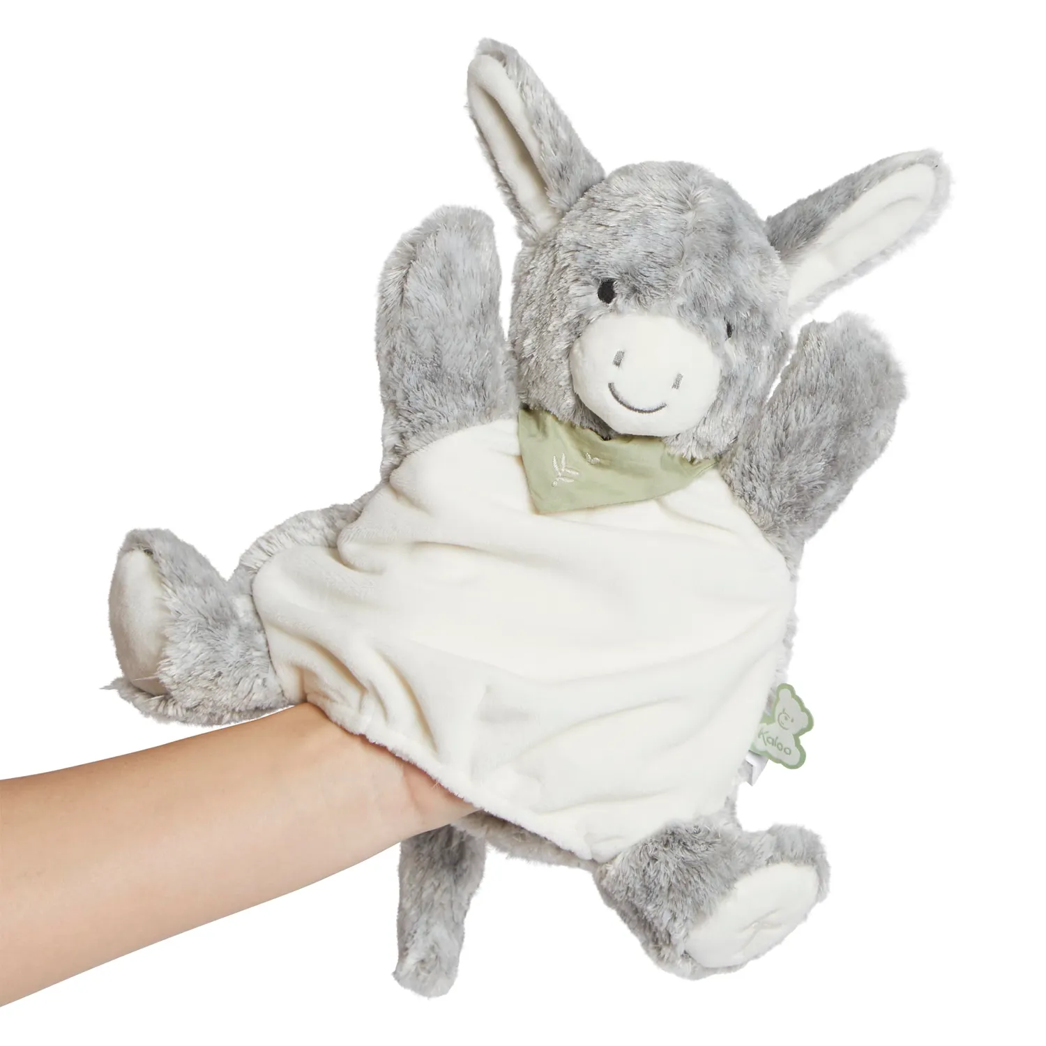 Kaloo Les Amis Regliss Esel Handpuppe Kuscheltier 24 cm grau