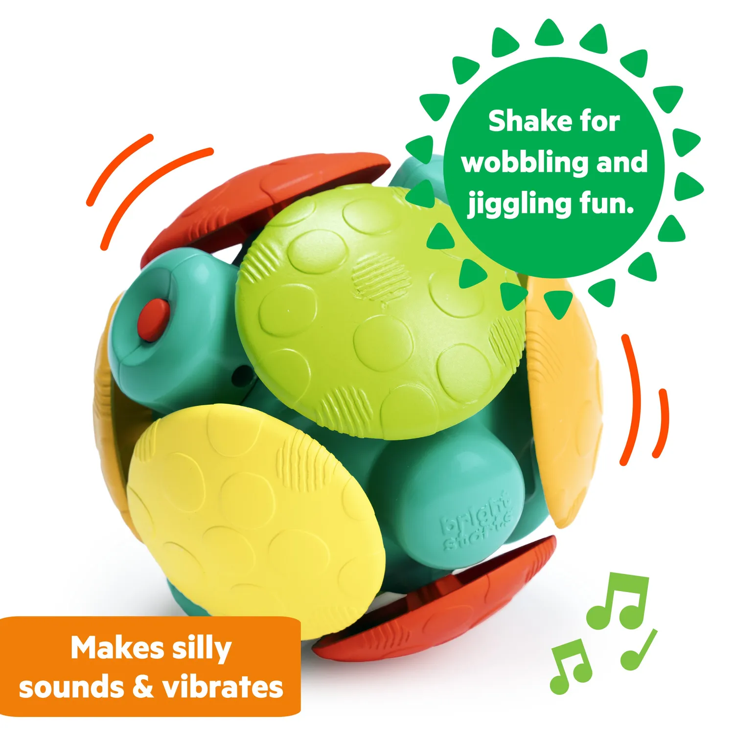 Bright Starts Wobble Bobble Ball Krabbelball mit Sound
