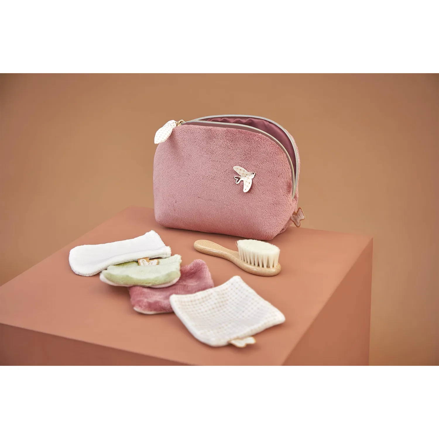 Kaloo Lapinoo Kulturbeutel Terracotta Set 23x16 cm