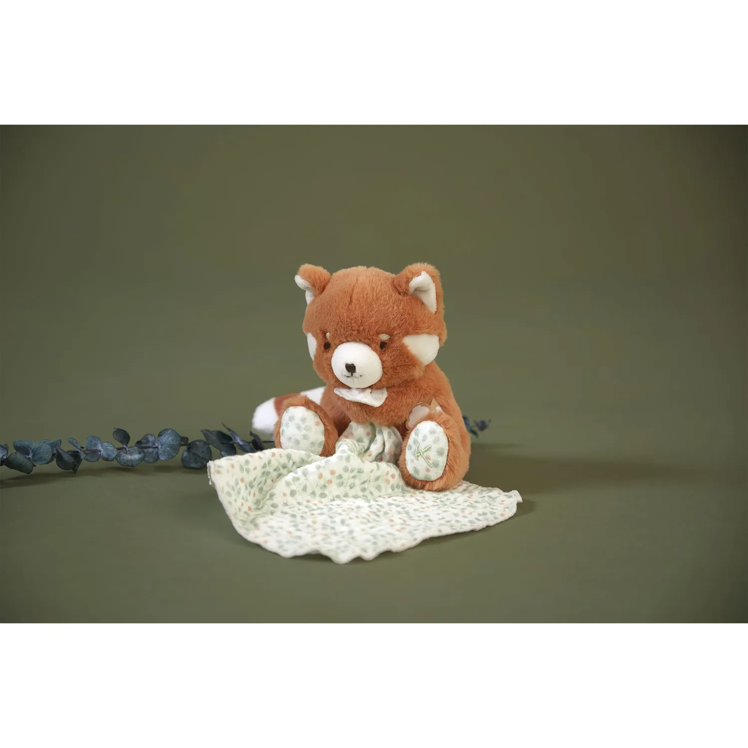 Kaloo Les Amis Kuscheltier Roter Panda 12 cm mit Tuch