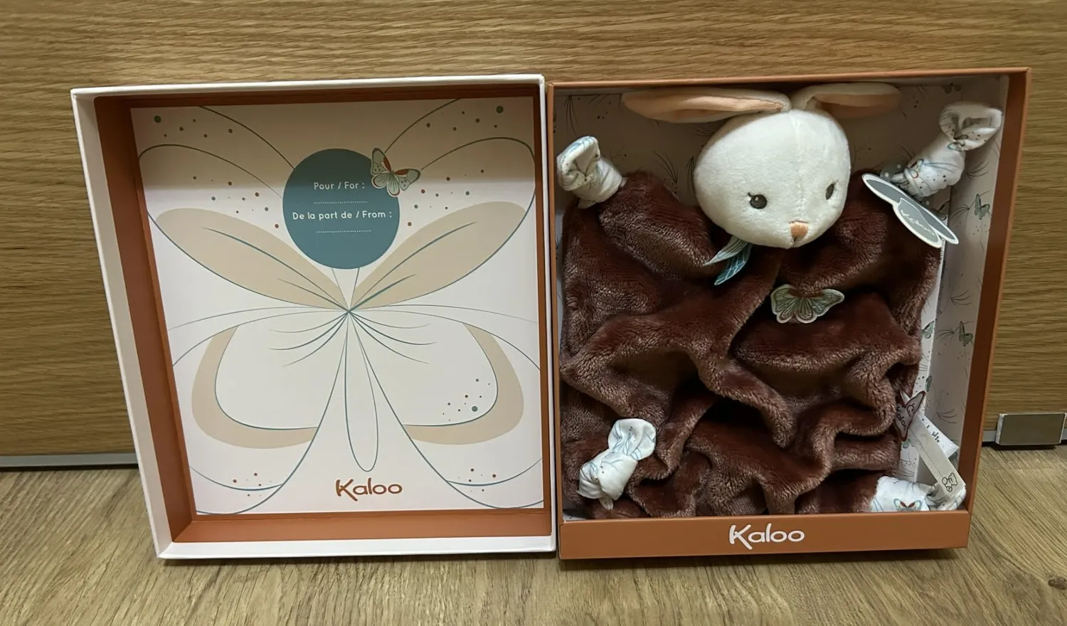 Kaloo Plume Hase Schmusetuch zimt 26 cm ultraweich