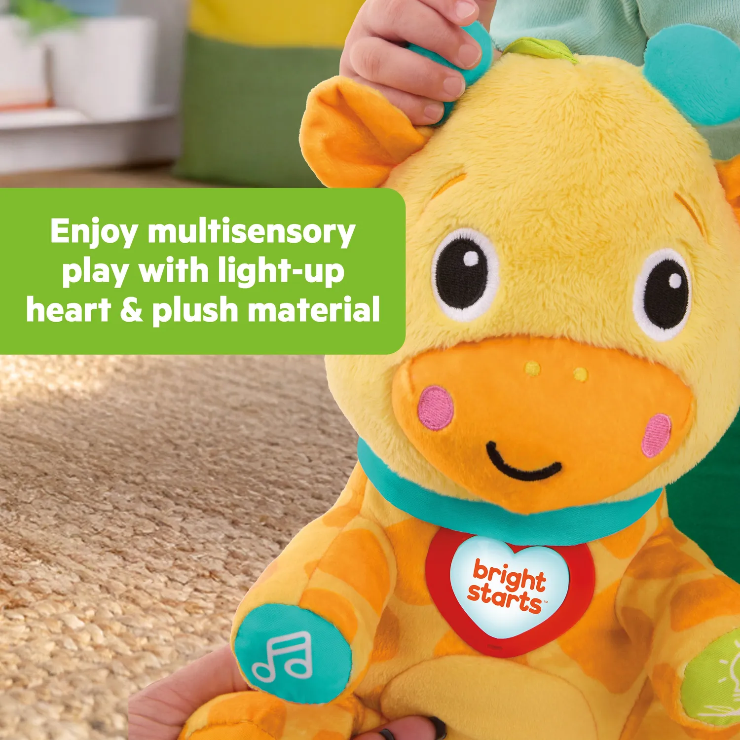 Bright Starts Chat & Cuddle Plüsch-Giraffe Musik