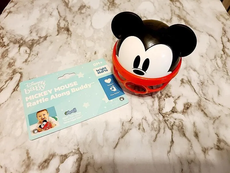 Disney Baby Mickey Oball Rassel Greifspielzeug Rot