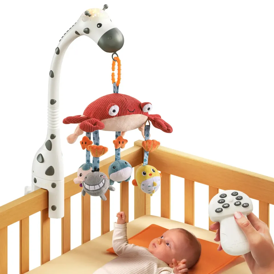 TUMAMA Giraffe Baby Mobile mit Licht und Musik