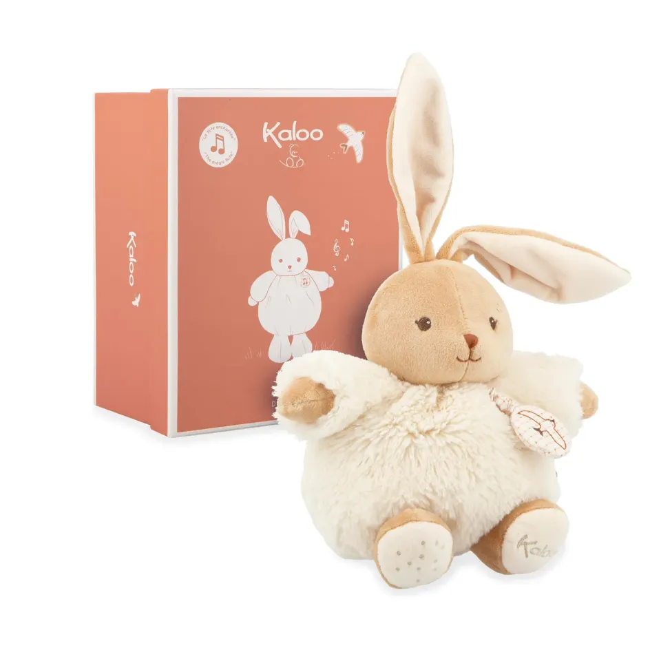 Kaloo Musical Hase Schmusetuch 17cm Creme Melodie
