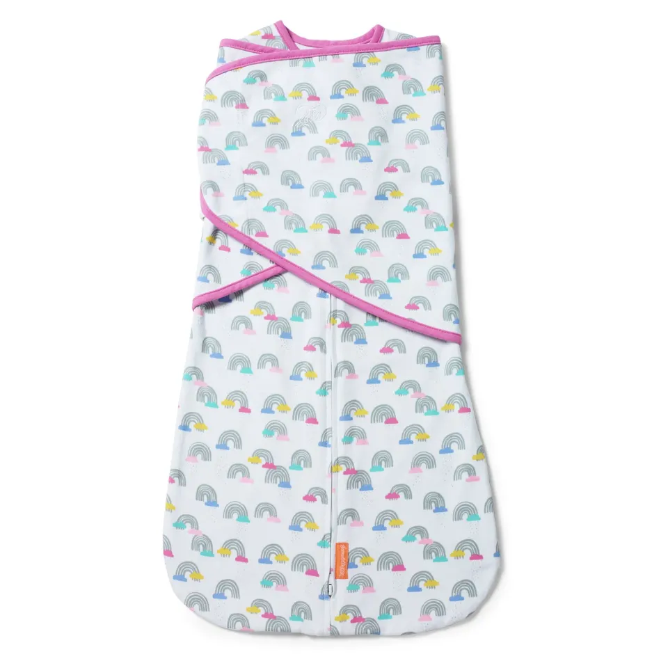 SwaddleMe Arms Free Pucksack L 3-6 Monate Rainbow