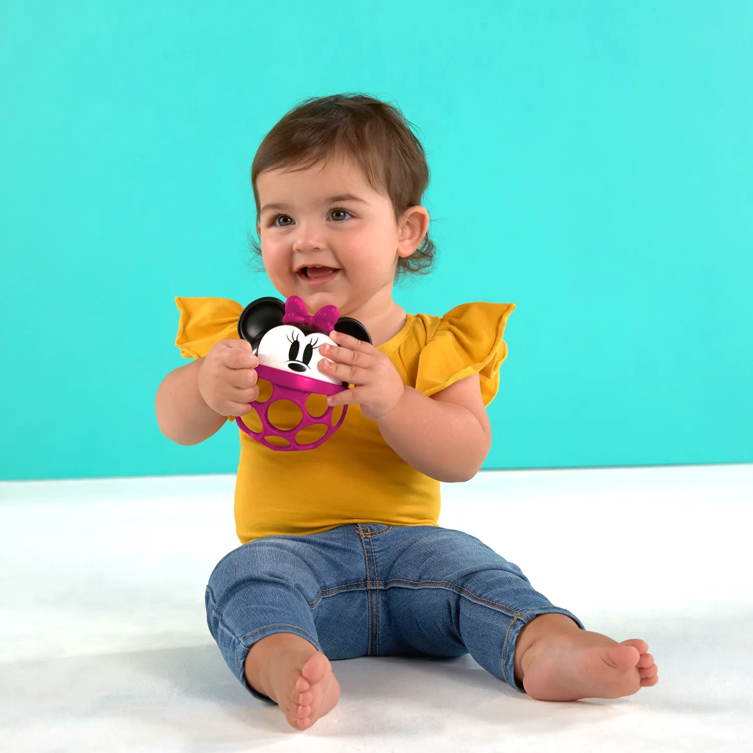 Disney Baby Minnie Mouse Rattle Along Buddy Rassel Pink BPA-frei