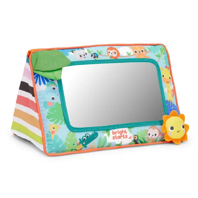 Bright Starts Sit & See Tummy Time Babyspiegel mit Knister faltbar