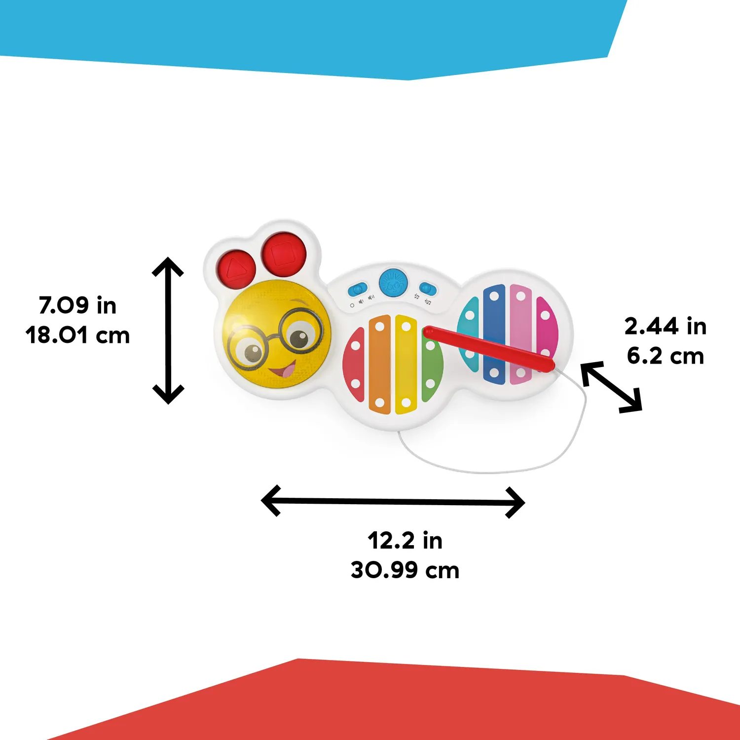Baby Einstein Cals Curious Keys Xylophon 8 Tasten Musik