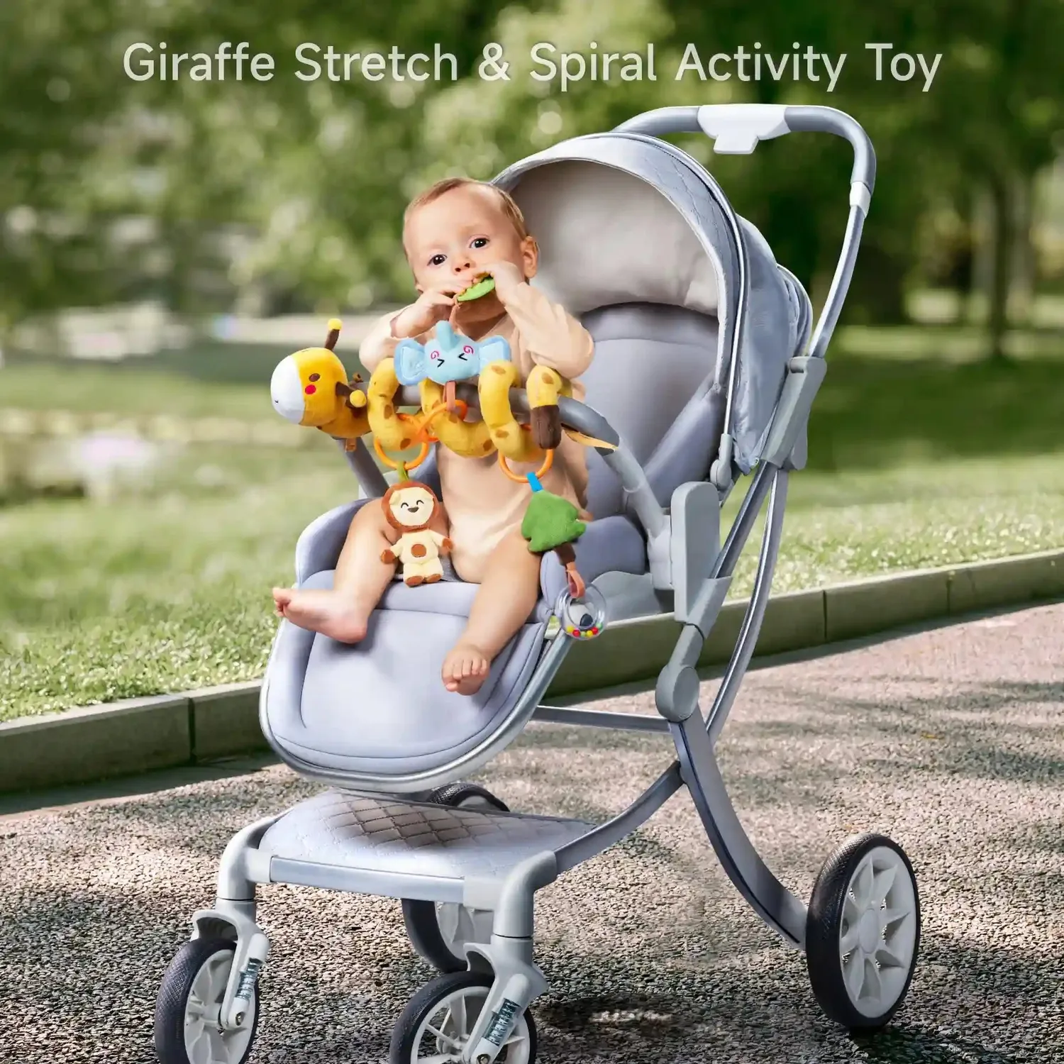 TUMAMA Spirale Spielzeug Kinderwagen Giraffe 3-teilig