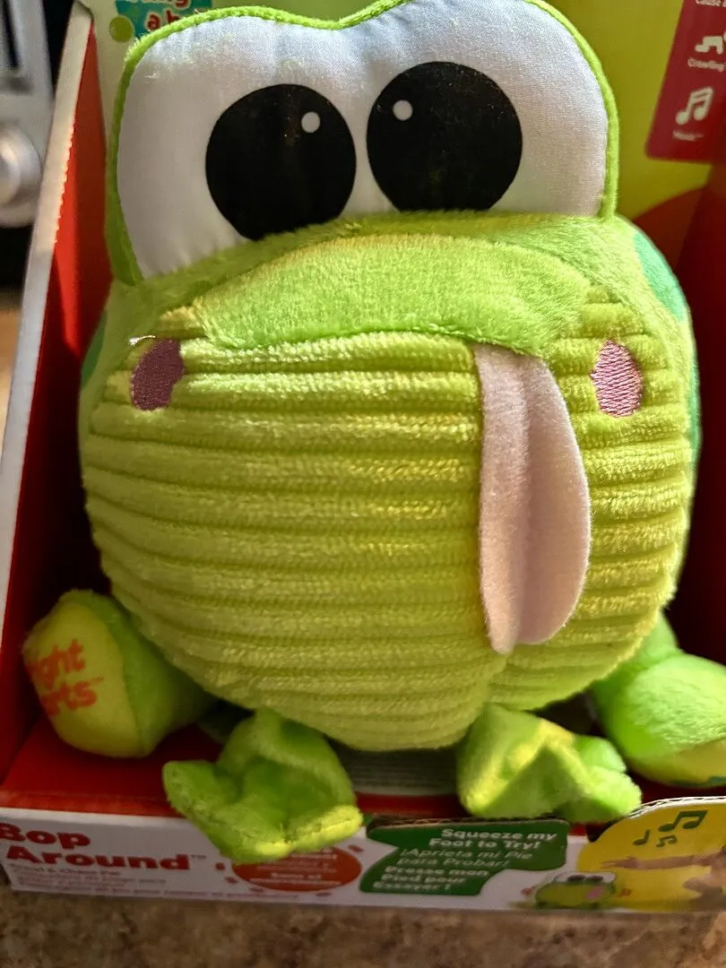 Bright Starts Bop Around Frog Plüschspielzeug mit Musik