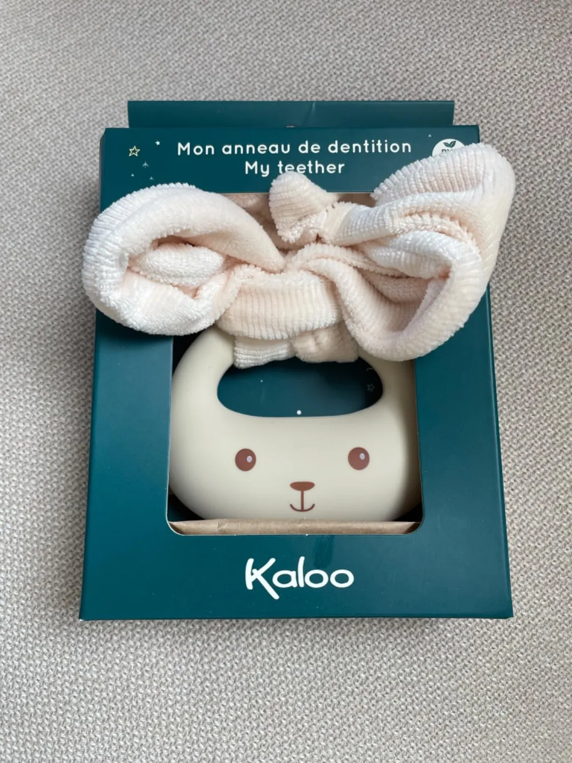 Kaloo Lapinoo Beissring Hase Silikon Ockerfarben