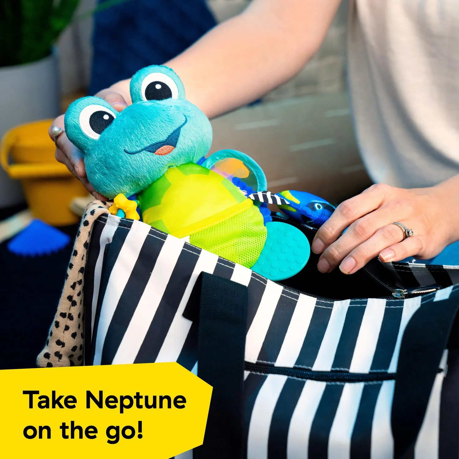 Baby Einstein Ocean Explorers Neptune Plüsch Anhänger Sensorik