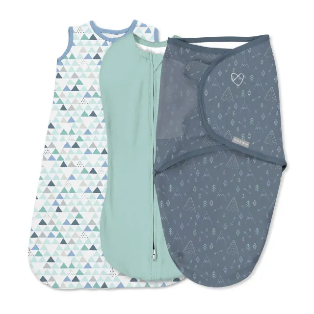 SwaddleMe Comfort Pack Pucksack 0-3 Monate Mountaineer 3er