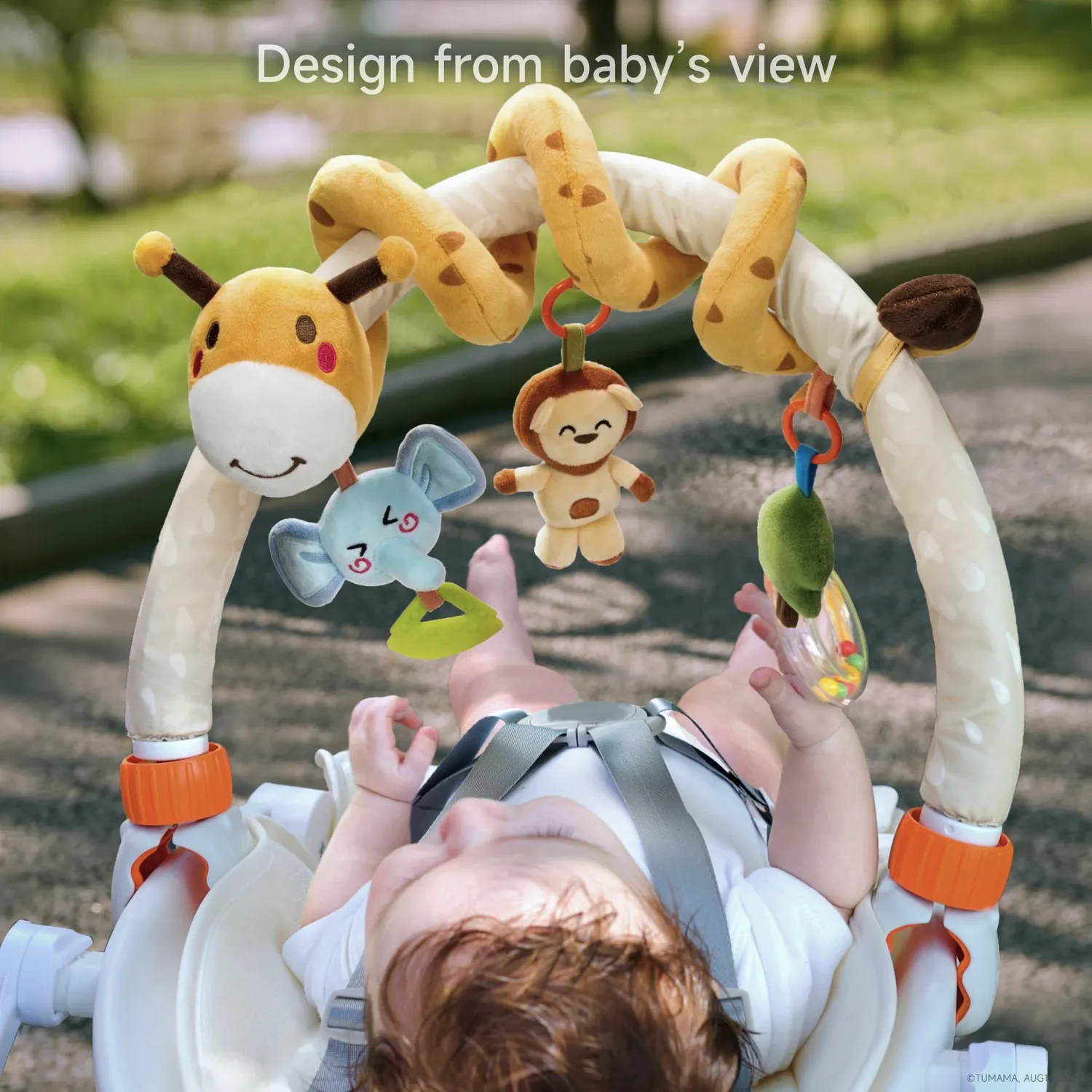 TUMAMA TM333 2-in-1 Spielbogen Spirale Giraffe