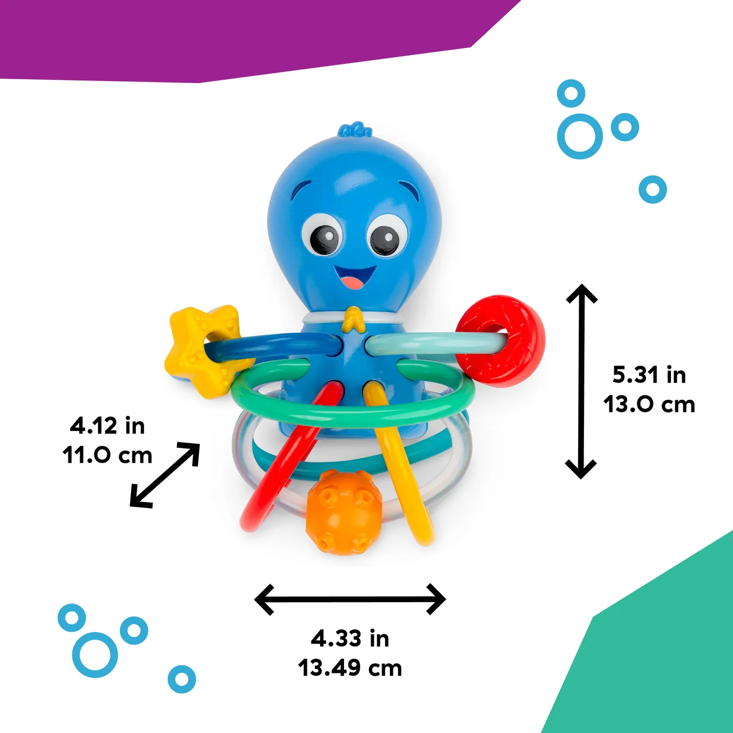 Baby Einstein Ocean Explorers Opus Beissring Rassel 6 Ringe